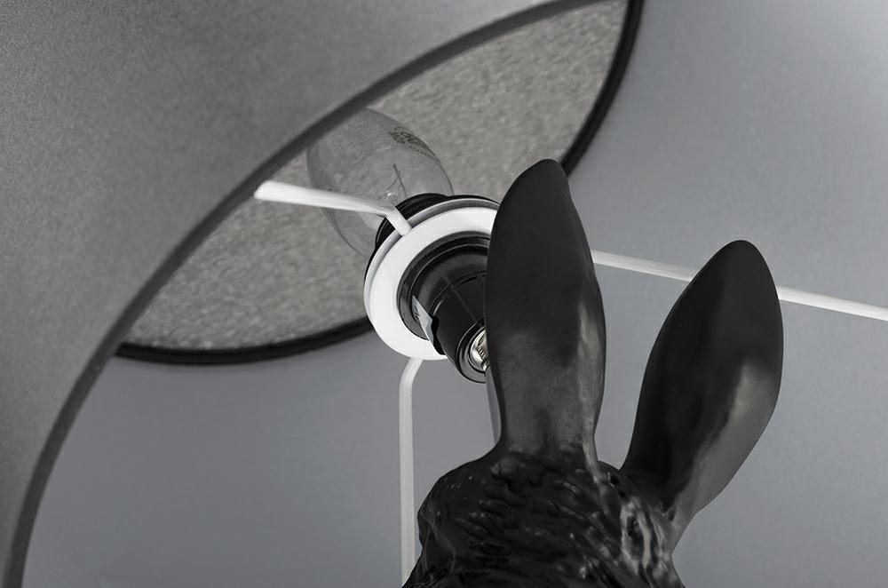 Lampa stołowa RABBIT czarna