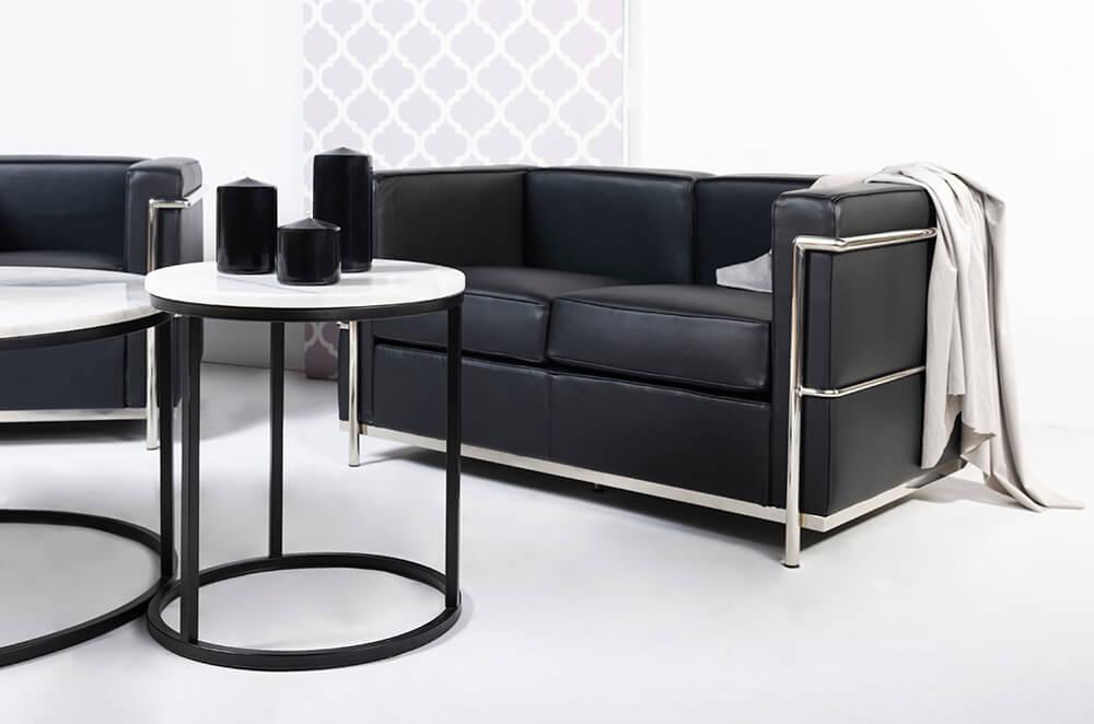 Sofa dwuosobowa SOFT LC2 - aranżacja 1
