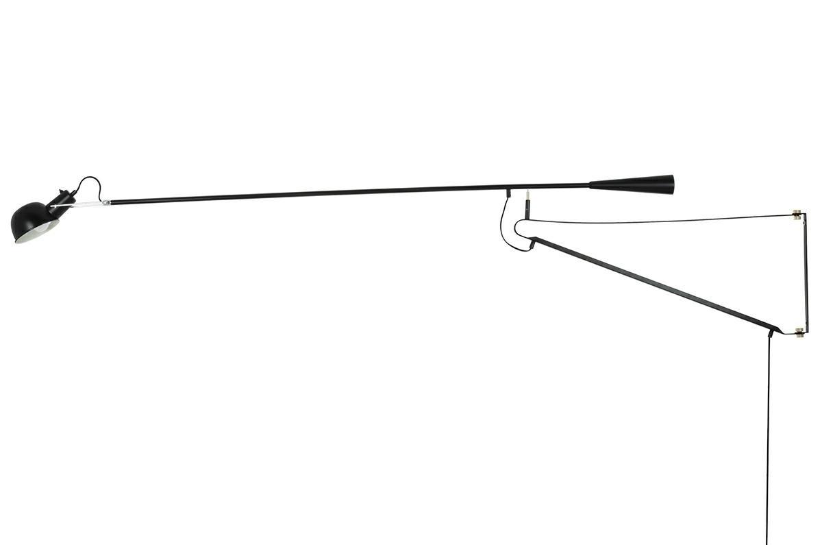 Lampa ścienna RIFLE czarna - włókno węglowe, metalv
