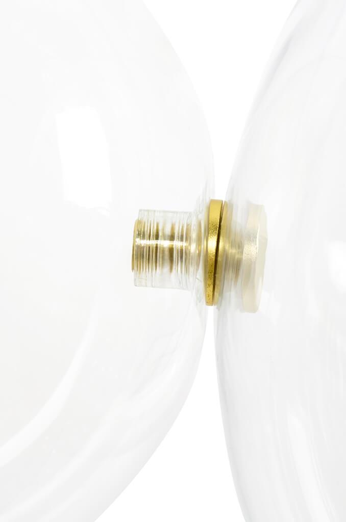 CAPRI LINE 5 gold pendant lamp - 300 LED, aluminum, glass