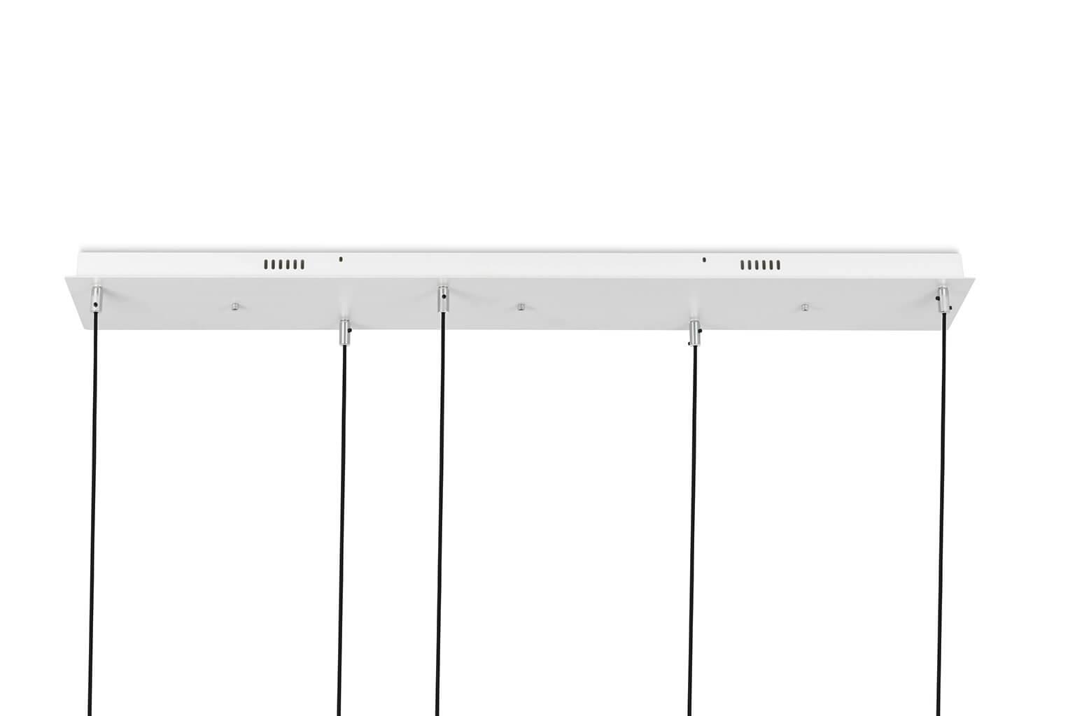 CAPRI LINE 5 gold pendant lamp - 300 LED, aluminum, glass